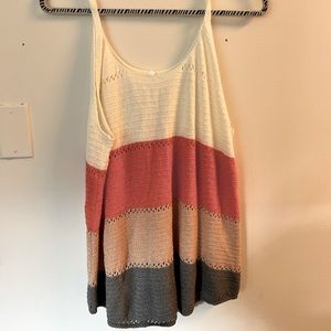 Woven multi color tank